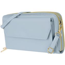 Antonio Fonzo Crossbody Clutch Sac téléphone - Large - Bleu