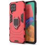 Mobigear Armor Ring Coque Samsung Galaxy M33 Coque arrière Rigide Anti-Chocs avec Anneau-Support - Rouge