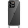Mobigear Bungy iPhone 15 Pro Max Plastique rigide Coque arrière - Argent
