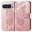 Mobigear Butterfly Housse Google Pixel 9 Etui Porte-Monnaie - Rose doré