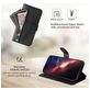 Mobigear Zipper Housse iPhone 17 Pro Etui Porte-Monnaie - Noir