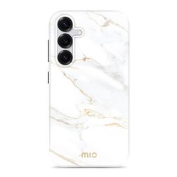 MIO Coque Samsung Galaxy S25 MagSafe Coque arrière Rigide - White Marble