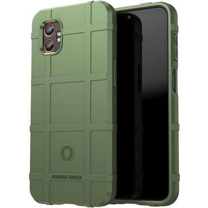 Mobigear Rugged Shield Coque Samsung Galaxy Xcover 7 Pro Coque arrière en TPU Souple Anti-Chocs - Vert