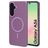 Mobiparts Slim Line Samsung Galaxy A56 MagSafe Plastique rigide Coque arrière - Imperial Purple
