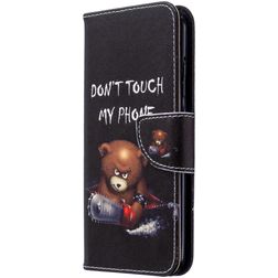 Mobigear Design Huawei P40 Lite E Étui Portefeuille - Do Not Touch