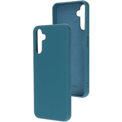 Mobiparts Coque Samsung Galaxy A14 Coque arrière en Silicone - Blueberry Blue