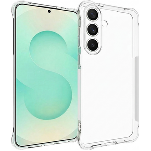 Mobigear Cushion Coque Transparente Samsung Galaxy S25 FE Coque arrière en TPU Souple - Transparent