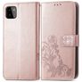 Mobigear Clover Housse Samsung Galaxy A22 5G Etui Porte-Monnaie - Rose doré