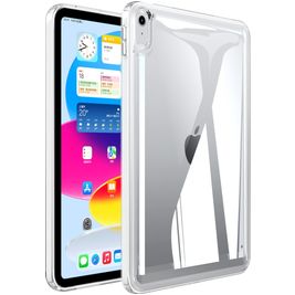 Mobigear Crystal Coque iPad 10 (2022) Coque Arrière Rigide - Transparent / Blanc