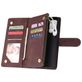 Mobigear Zipper Housse Samsung Galaxy A71 Etui Porte-Monnaie - Marron