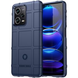 Mobigear Rugged Shield Coque POCO X5 Coque arrière en TPU Souple Anti-Chocs - Bleu