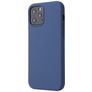 Mobigear Rubber Touch Coque iPhone 12 Coque arrière en Silicone - Bleu Marin