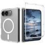 Mobigear Shockproof Coque Transparente iPhone Duo MagSafe Coque arrière Rigide - Transparent