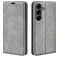 Mobigear Retro Slim Housse Samsung Galaxy S25 FE Etui Porte-Monnaie - Gris