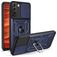 Mobigear Armor Ring Cam Slide Coque Samsung Galaxy S22 Coque arrière Rigide Anti-Chocs avec Anneau-Support et Protecteur Lentilles - Bleu