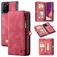 Caseme 008 Housse Samsung Galaxy Note 20 Ultra Etui avec Coque Détachable Porte-Monnaie - Rouge