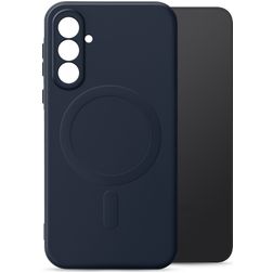 My Style Protective Flex Coque Samsung Galaxy A36 MagSafe Coque arrière en TPU Souple - Bleu Marin