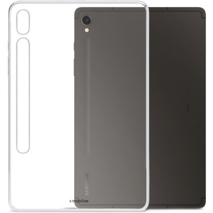 Mobilize Gelly Coque Samsung Galaxy Tab S9 Coque arrière en en TPU Souple - Transparent