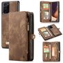 Caseme 008 Housse Samsung Galaxy Note 20 Ultra Etui avec Coque Détachable Porte-Monnaie - Marron