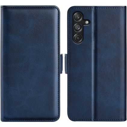 Mobigear Slim Magnet Housse Samsung Galaxy M55 Etui Porte-Monnaie - Dark Blue