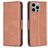 Mobigear Excellent Housse iPhone 15 Pro Max Etui Porte-Monnaie - Marron