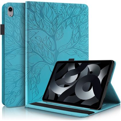 Mobigear Tree Coque iPad 10 (2022) Etui + Porte-crayon - Bleu