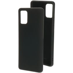 Mobiparts Coque Samsung Galaxy A71 Coque arrière en Silicone - Noir