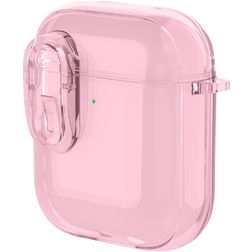 Mobigear Crystal Clip Coque Apple AirPods 1 Coque Rigide - Rose