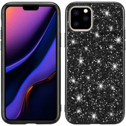 Mobigear Glitter iPhone 11 Plastique rigide Coque arrière - Noir
