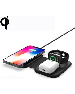 Mobigear Magnetic Folding 3in1 - Chargeur Qi Wireless 15W - Noir