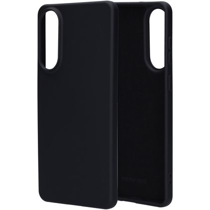 Mobiparts Coque Samsung Galaxy S25 Edge Coque arrière en Silicone - Noir