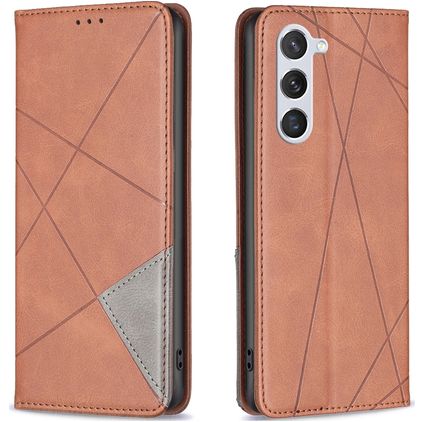Mobigear Rhombus Slim Samsung Galaxy S24 Étui - Marron