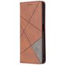 Mobigear Rhombus Slim Housse POCO M3 Etui - Marron