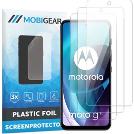 Mobigear Motorola Moto G71 5G Protection d'écran Film - Compatible Coque (Lot de 3)