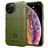 Mobigear Rugged Shield Coque iPhone 12 Pro Coque arrière en TPU Souple Anti-Chocs - Vert