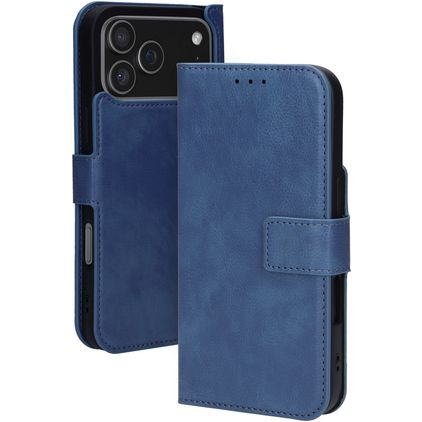 Mobiparts Classic Wallet Housse iPhone 17 Pro Max MagSafe Etui - Steel Blue