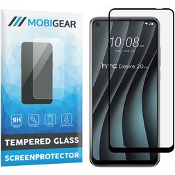 Mobigear Premium HTC Desire 20 Pro Verre trempé Protection d'écran - Compatible coque - Noir
