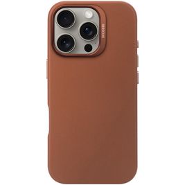Decoded Coque iPhone 16 Pro MagSafe Coque arrière en Cuir Véritable - Tan
