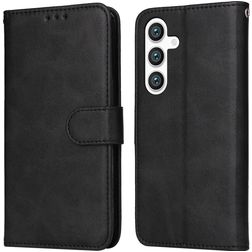 Mobigear Wallet Housse Samsung Galaxy S24 Plus Etui Porte-Monnaie - Noir