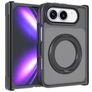 Mobigear Shockproof Coque iPhone Fold MagSafe Coque arrière Rigide avec Support Amovible - Noir