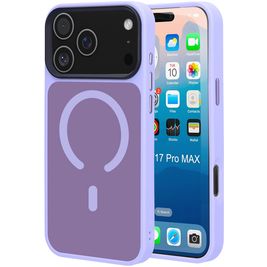 Mobiparts Hardcover Coque iPhone 17 Pro Max MagSafe Coque arrière Rigide - Satin Lila