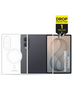 Mobilize Naked Protection Coque Transparente Samsung Galaxy Z Fold 8 MagSafe Coque arrière Rigide Anti-Chocs - Transparent