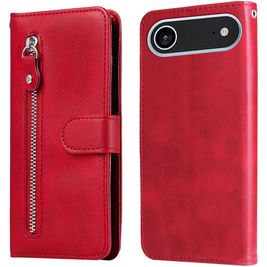 Mobigear Zipper Housse iPhone Air Etui Porte-Monnaie - Rouge