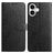 Mobigear Flowers Housse iPhone 17 Etui Porte-Monnaie - Noir
