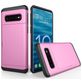 Mobigear Card Coque Samsung Galaxy S10 Coque arrière Rigide Anti-Chocs avec Porte-Cartes - Rose