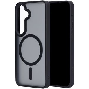 Mobiparts Hardcover Coque Samsung Galaxy S25 MagSafe Coque arrière Rigide - Satin Black