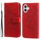 Mobigear Flowers Housse iPhone 17 Etui Porte-Monnaie - Rouge