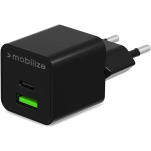 Mobilize - Double USB / USB-C Chargeur Power Delivery 30W - Noir