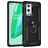 Mobigear Armor Ring OnePlus 9 Pro Plastique rigide Coque arrière Antichoc avec bague de maintien - Noir