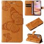 Mobigear Butterfly Housse iPhone 16 Plus Etui Porte-Monnaie - Cognac